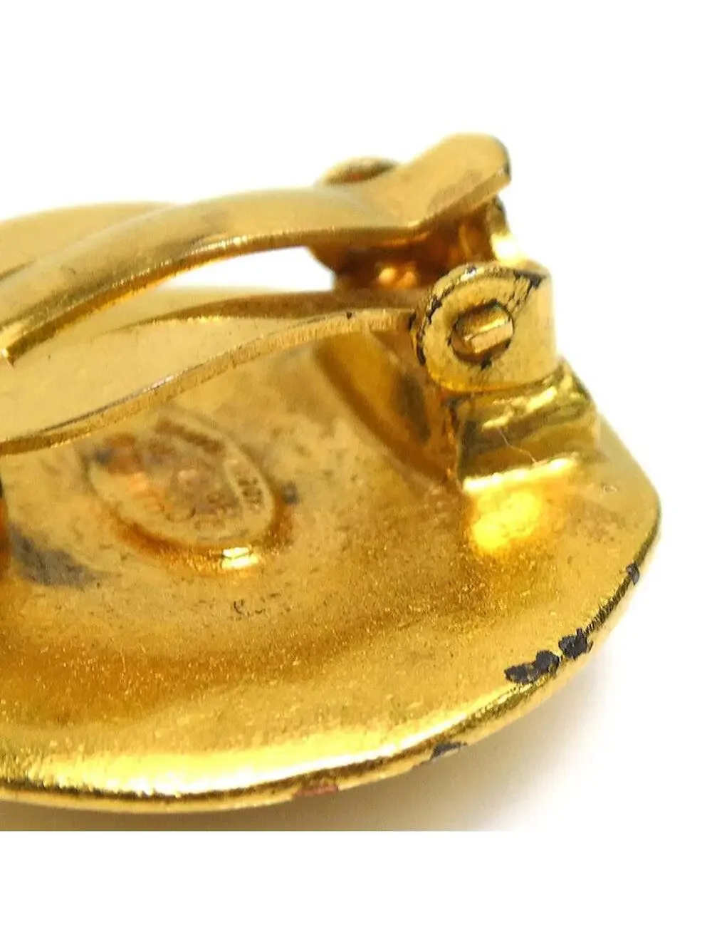 Auth Chanel Vintage Cc Logo Clip On #302750C32B